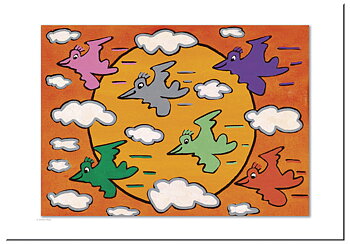 Enkla kort, Flocking around, James Rizzi, TEMA-produkt