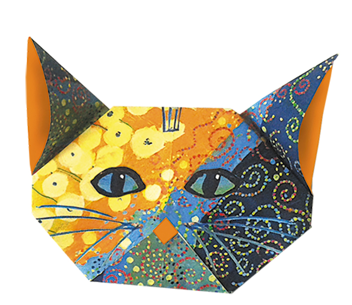 Art Origami, Rosina Wachtmeister, Katter, Svårighetsgrad: Easy - 3