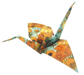 Art Origami, Vincent van Gogh, Tranor, Svårighetsgrad: Normal