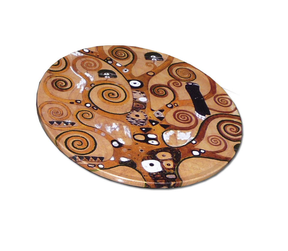 Glasunderlägg, Gustav Klimt, burk med 4 st., TEMA-produkt