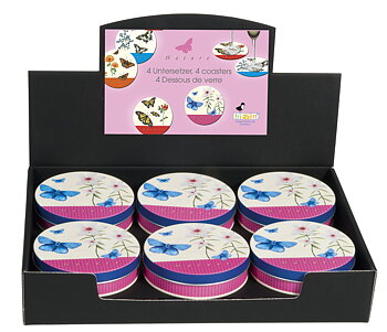 Glasunderlägg, Nature Fun, Bordsdisplay med 12 burkar, TEMA-produkt