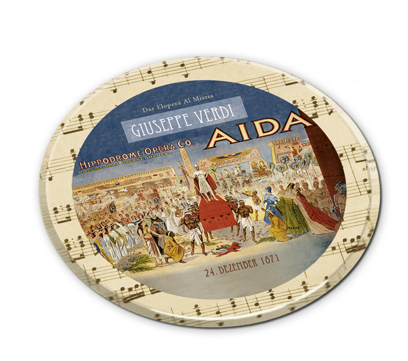 Glasunderlägg, Opera, burk med 4 st., TEMA-produkt - 5