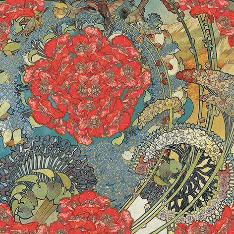 Art Origami, Art Nouveau, Tranor, Svårighetsgrad: Normal - 8