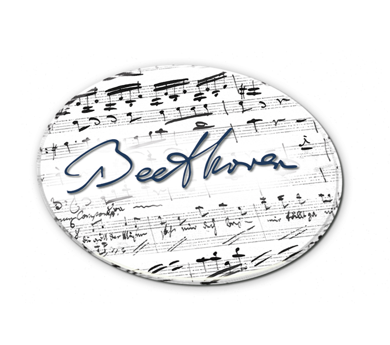 Glasunderlägg, Ludwig van Beethoven, burk med 4 st., TEMA-produkt - 5