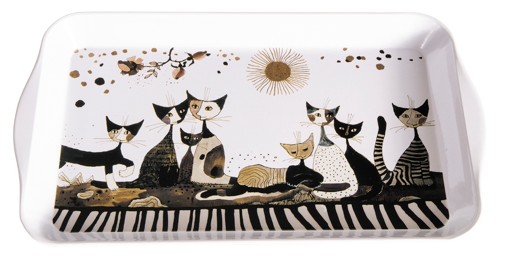 Bricka av bleck, Rosina Wachtmeister, Cats Sepia (32 cm)