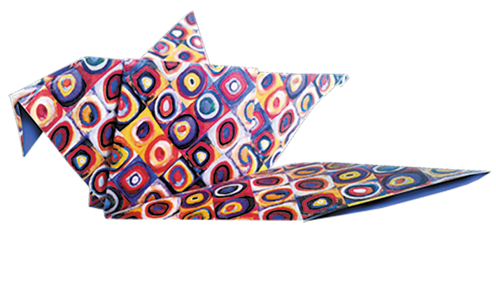 Art Origami, Vasilij Kandinsky, Fugle, Sværhedsgrad: Easy - 3