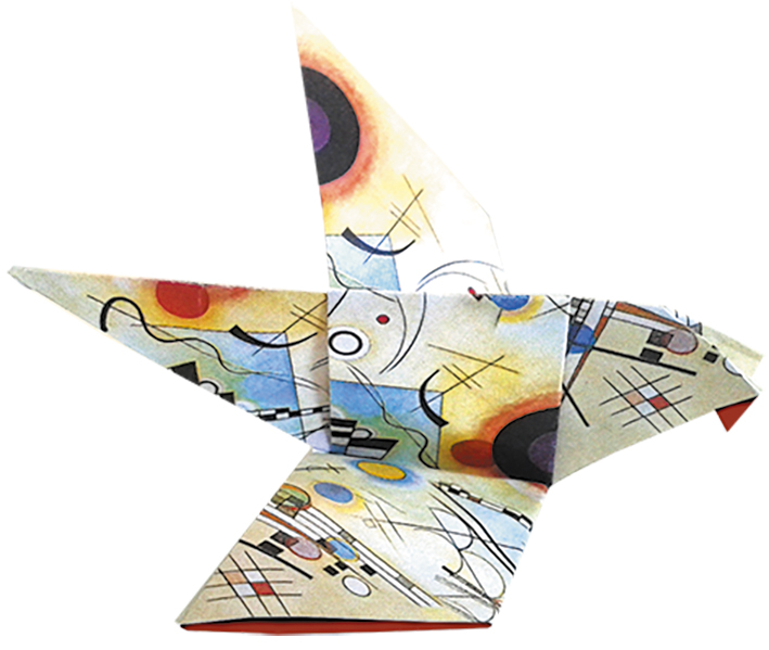 Art Origami, Vasilij Kandinsky, Fugle, Sværhedsgrad: Easy - 4