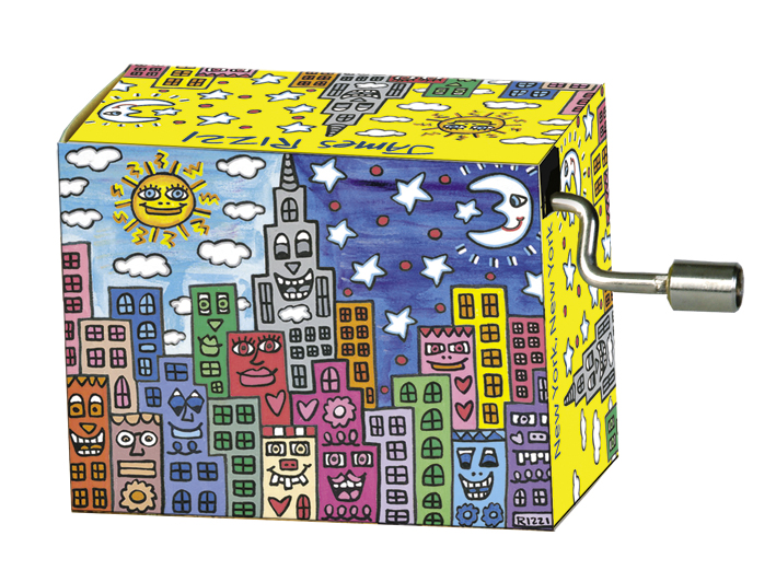 Speldosa, Happy Day/New York, James Rizzi, TEMA-produkt