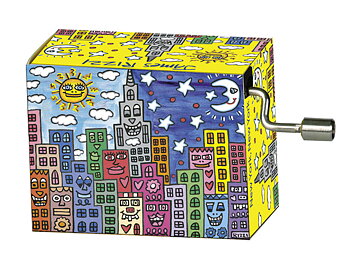 Spilledåse, Happy Day/New York, James Rizzi TEMA-produkt