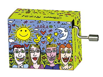 Spilledåse, Don´t Worry/Happy Birthday, James Rizzi TEMA-produkt
