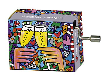 Spilledåse, Here´s to love/Happy Birthday, James Rizzi TEMA-produkt