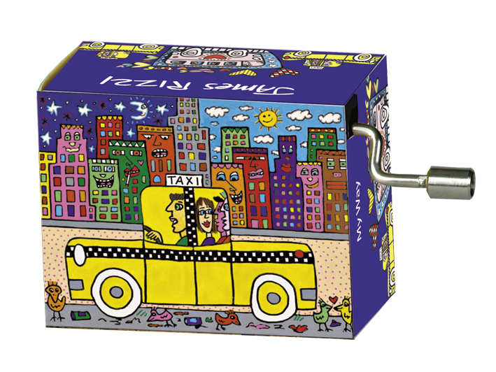 Speldosa, If you take a taxi/My Way, James Rizzi, TEMA-produkt