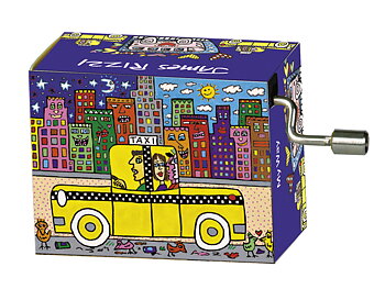 Spilledåse, If you take a taxi/My Way, James Rizzi TEMA-produkt