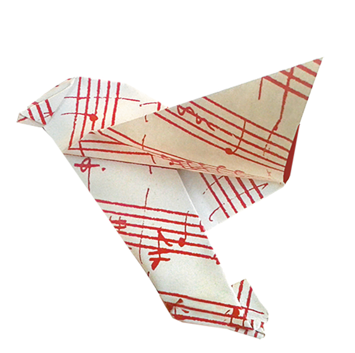 Art Origami, Music Notes, Sparrow, Sværhedsgrad: Normal - 3