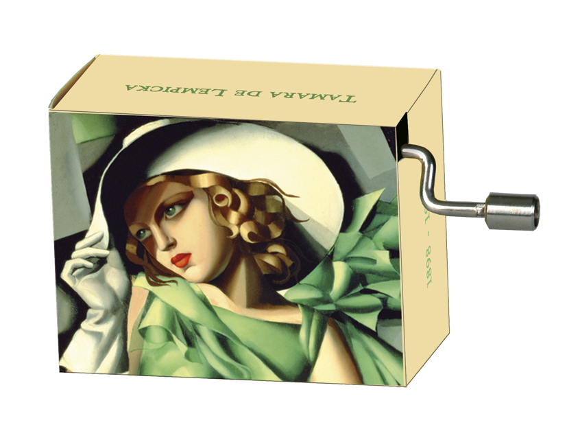 Speldosa, Tamara de Lempicka, Ung dam med handskar/La vie en Rose, TEMA-produkt