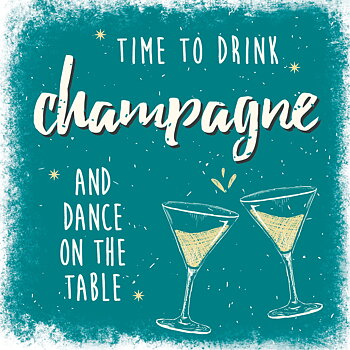 Marmorplatta, Time to drink Champagne…