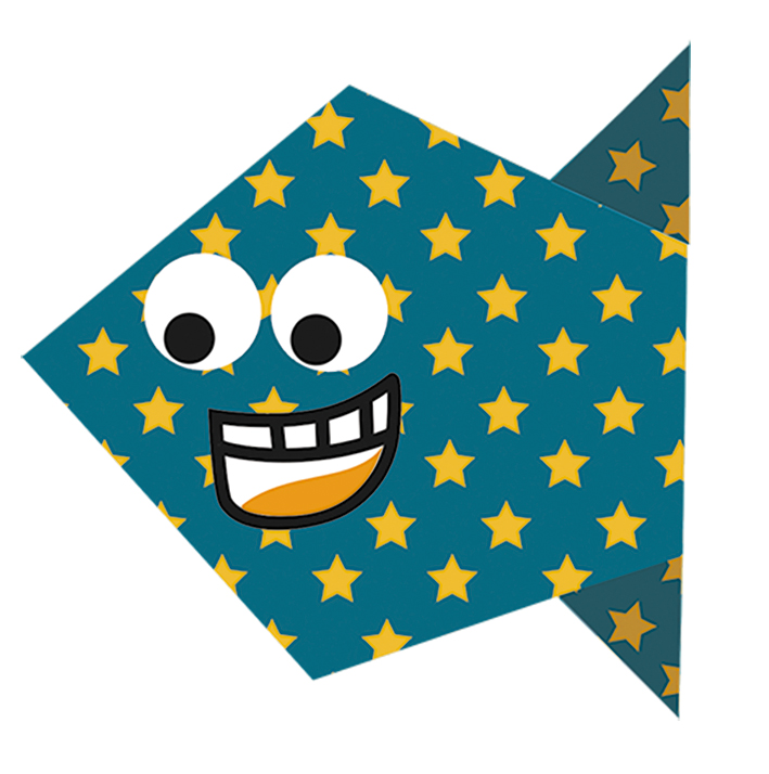 Kids Origami, Fisk - 3