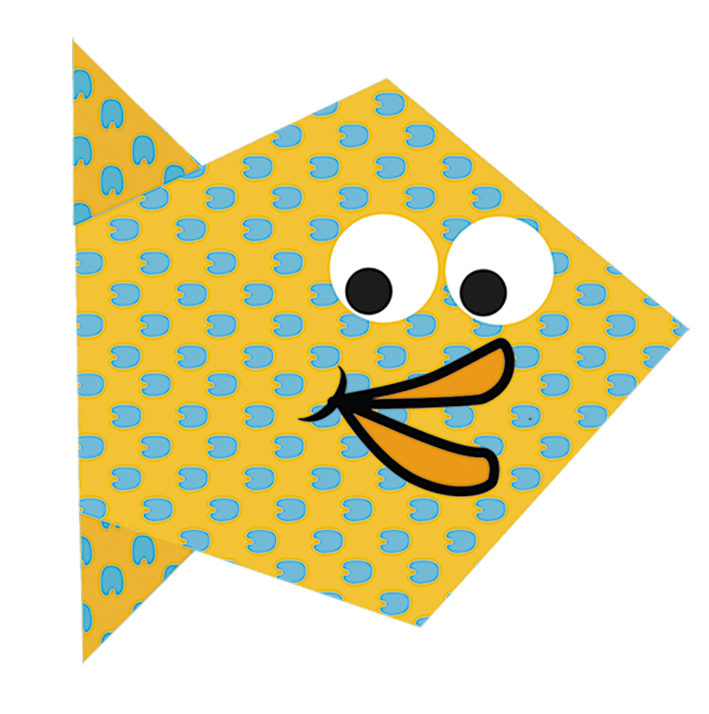 Kids Origami, Fisk - 4