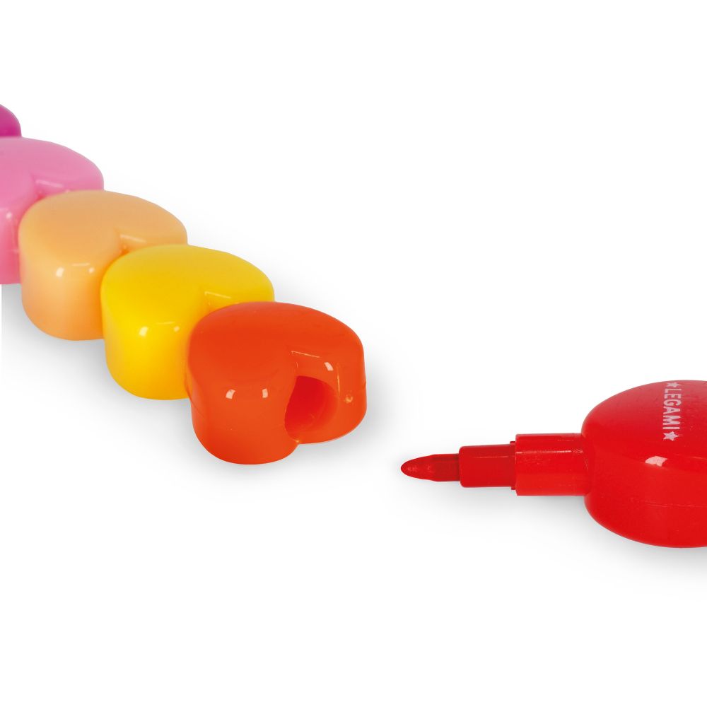 Stackable Crayons (12 stk.), Dream in colour, Heart - 5