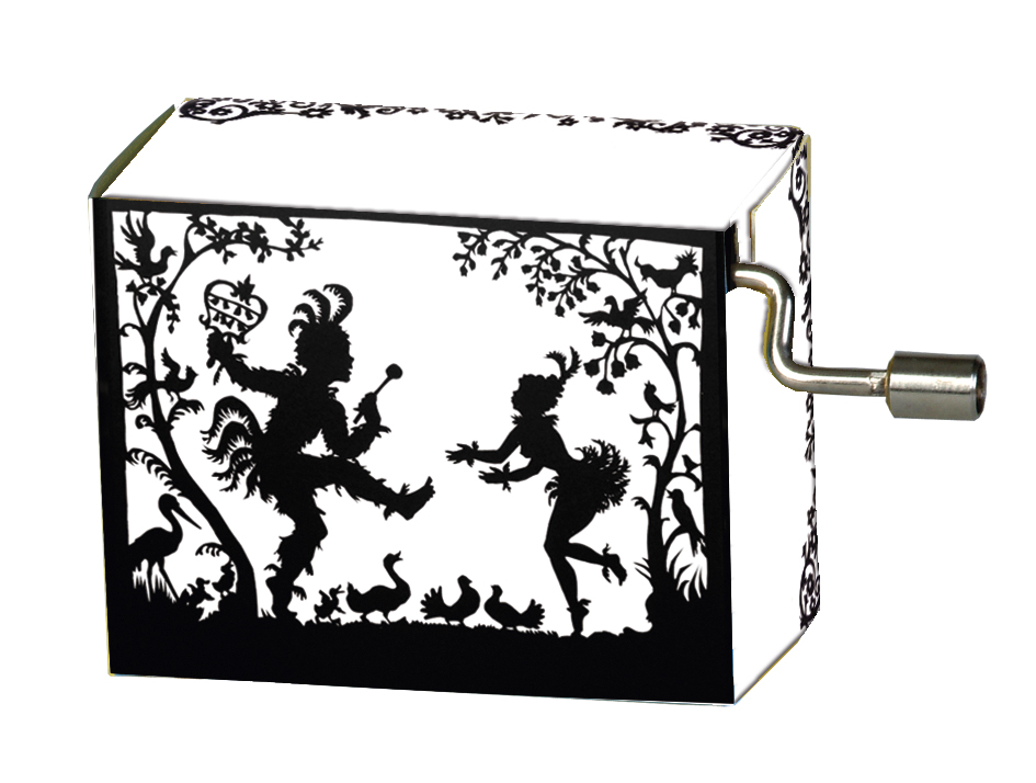Spilledåse, Lotte Reiniger, Papageno og Papagena/Mozart, Tryllefløjten