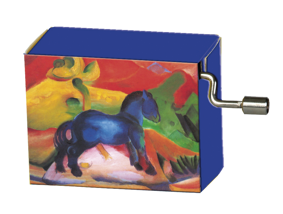 Spilledåse, Franz Marc, Blå hest/Tjajkovskij, Blomstervals TEMA-produkt