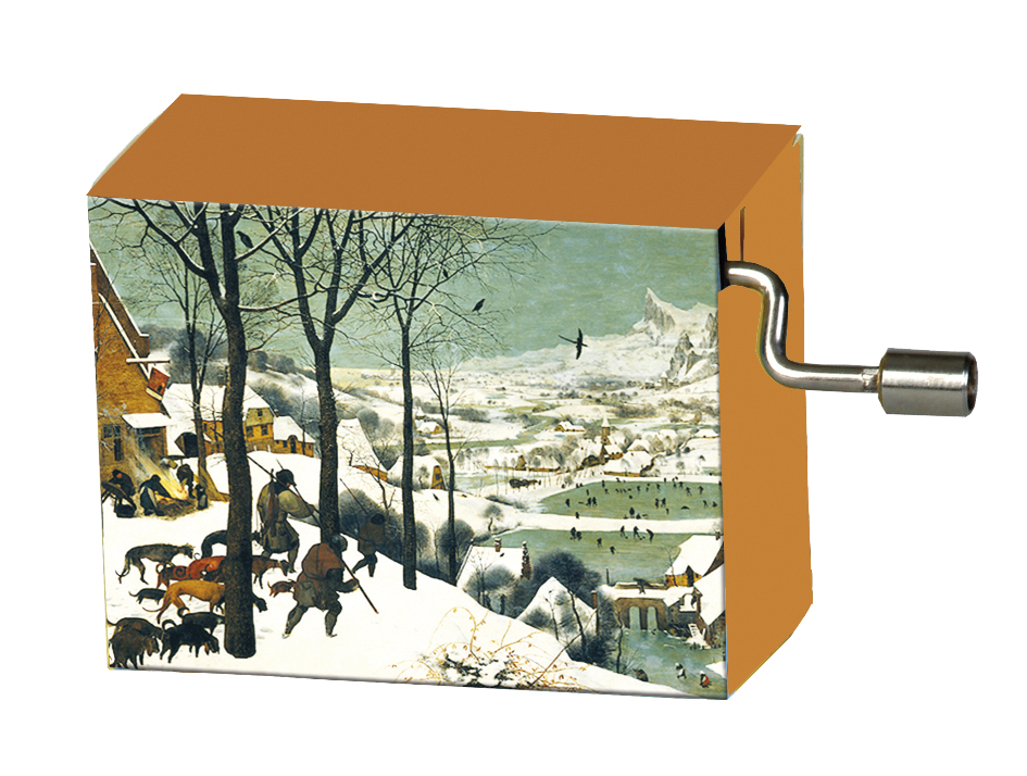 Spilledåse, Pieter Bruegel d.ä., Jægerne i sneen /Beethoven, Für Elise TEMA-produkt