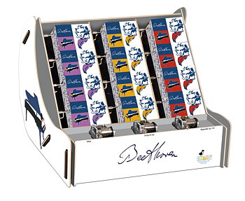 Speldosor, Art & Music Box-display, Ludwig van Beethoven, New Line, Bordsdisplay med 36 st.+3 st. demo., TEMA-produkt