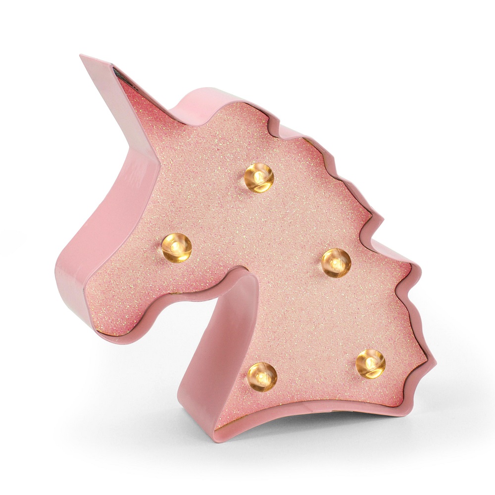 Mini Decorative Lights, Unicorn with glitter