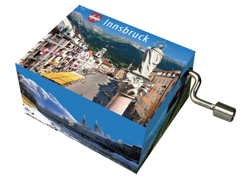 Spilledåse, Innsbruck Statue/Tryllefløjten TEMA-produkt