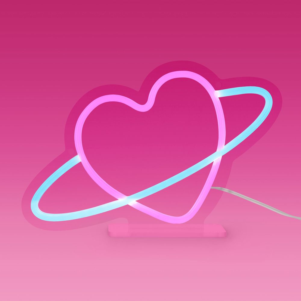 It's a sign, LED-lampa med neon-effekt, Planet Heart - 5