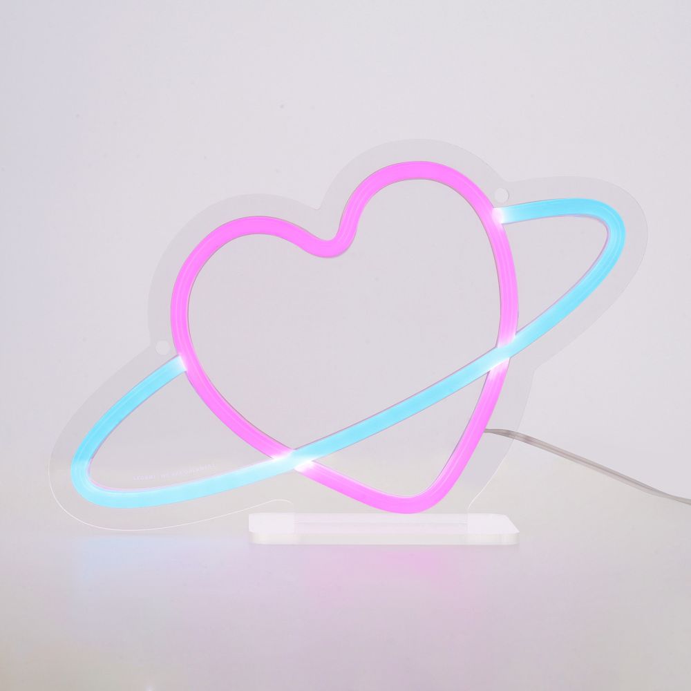 It's a sign, LED-lampa med neon-effekt, Planet Heart - 3