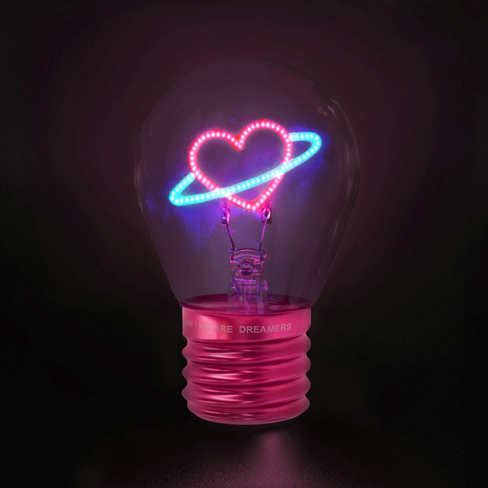 Bulb fiction, glödlampsformad bordslampa, Planet Heart - 5