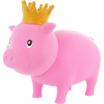 Spargris, Biggys, Rosa med krona "It´s a girl"