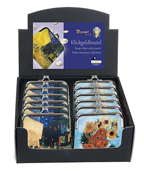 Portmonnäer, Vincent van Gogh, Bordsdisplay med 12 st., TEMA-produkt