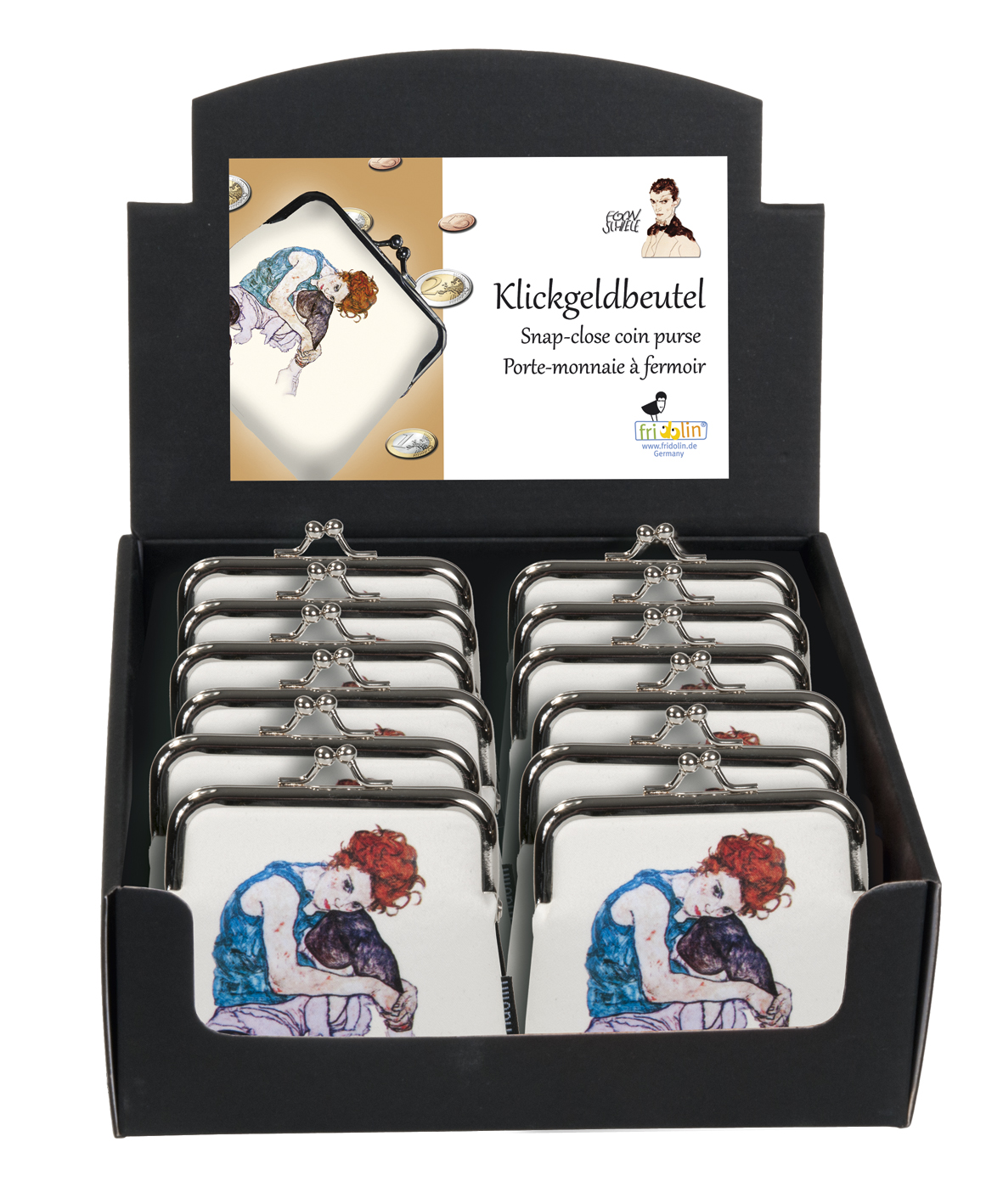 Punge, Egon Schiele, Borddisplay med 12 stk. TEMA-produkt
