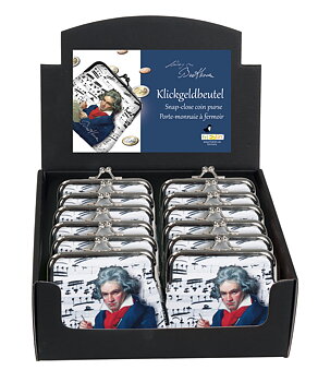 Portmonnäer, Ludwig van Beethoven, Bordsdisplay med 12 st., TEMA-produkt