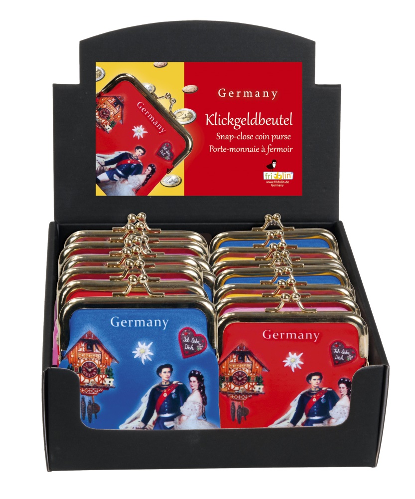 Portmonnäer, Tyskland, Bordsdisplay med 12 st., TEMA-produkt