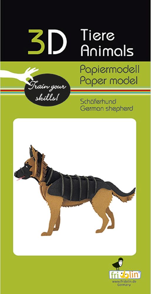 3D-pappersmodell, Schäferhund
