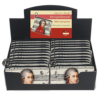 Mini-Punge, Wolfgang Amadeus Mozart, Borddisplay med 24 stk. TEMA-produkt