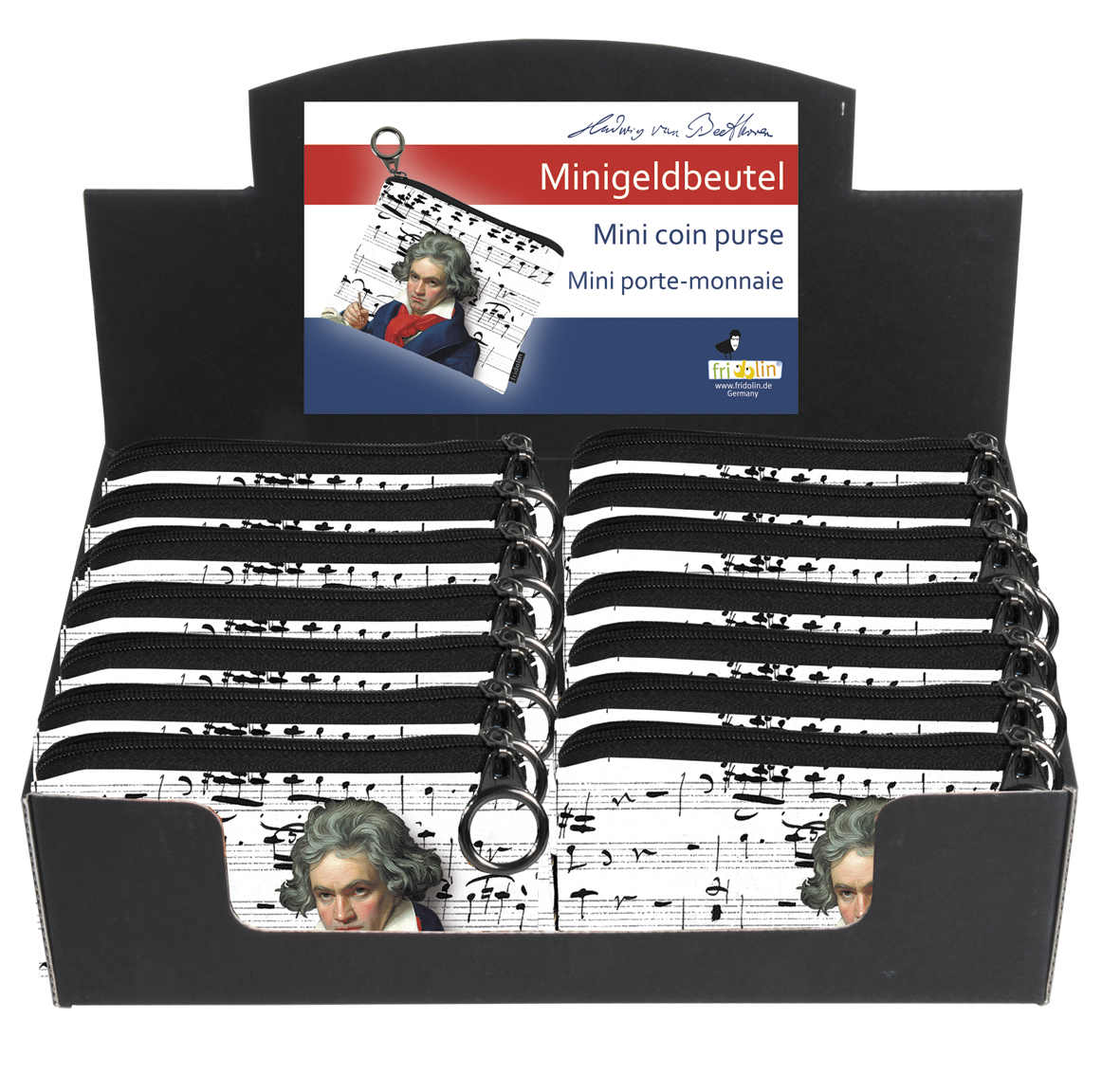 Mini-Punge, Ludwig van Beethoven, Borddisplay med 24 stk. TEMA-produkt