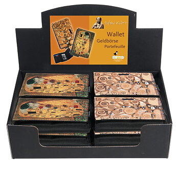 Plånböcker, Gustav Klimt, Bordsdisplay med 12 st., TEMA-produkt