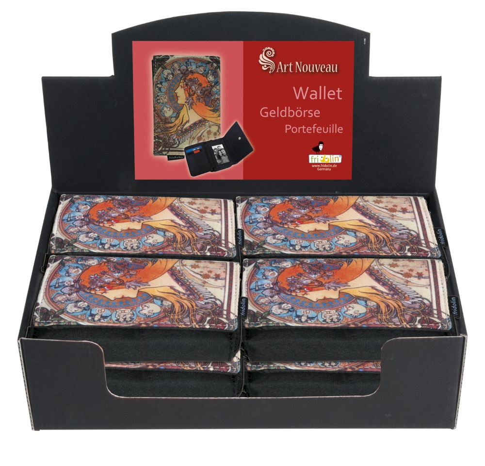 Tegnebøger, Art Nouveau, Borddisplay med 12 stk. TEMA-produkt