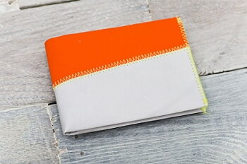 Plånbok av tyvek, Grå/Orange