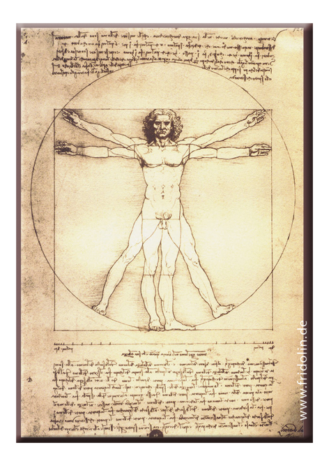 Magnet, Den vitruvianske mand, Leonardo da Vinci TEMA-produkt