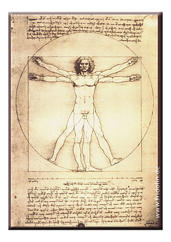 Magnet, Den vitruvianske mand, Leonardo da Vinci TEMA-produkt