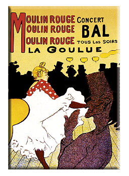 Magnet, Moulin rogue, Art Nouveau TEMA-produkt