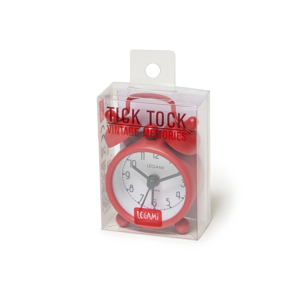 Mini-väckarklocka, Mini Tick Tock, Red