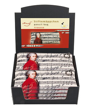 Penalhus, Wolfgang Amadeus Mozart, Borddisplay med 20 stk. TEMA-produkt