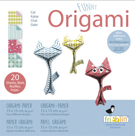 Funny Origami 15x15 cm, Katter, Svårighetsgrad: Hard