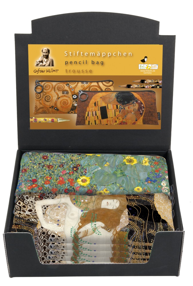 Pennfodral, Gustav Klimt, Edition II, Bordsdisplay med 20 st., TEMA-produkt